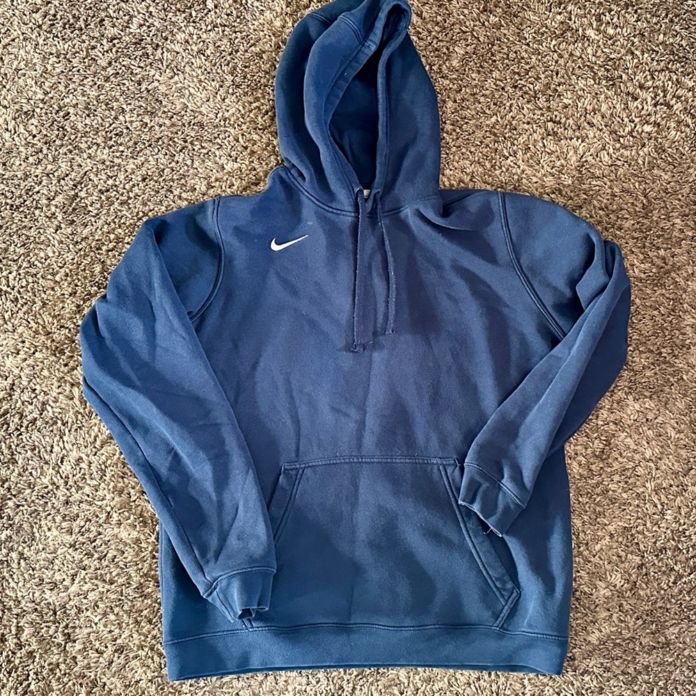 Nike Navy Blue Pullover Hoodie Essential
